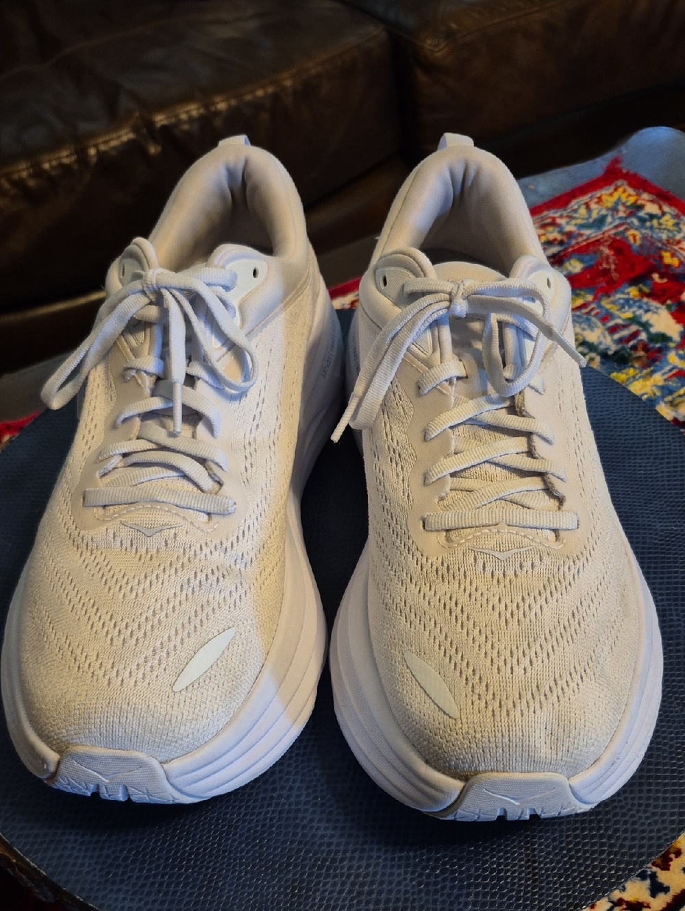 Hoka One One Bondi 8. Mens Sz.11D White Lightweight Running Shoes (#783sho) - Picture 1 of 12